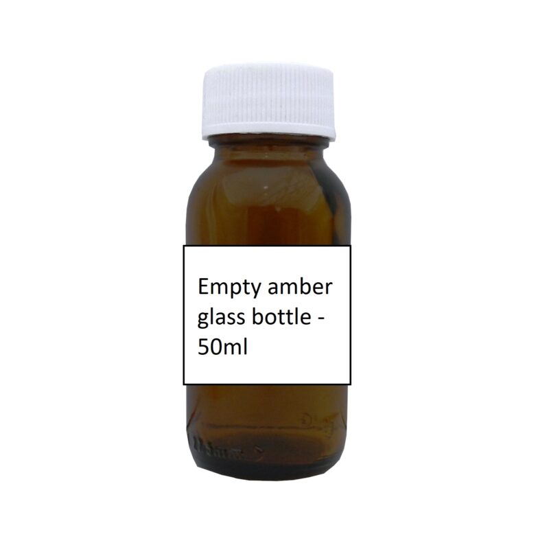 High-Quality Empty Amber Glass Bottle - 50ml for Pharmaceutical Products